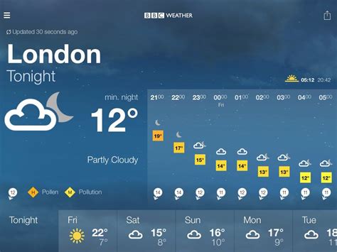 bbc weather london uk